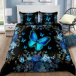  Butterfly Bedding Set Blue Color