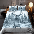  White Deer Hunting Bedding Set