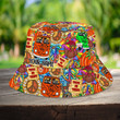  Halloween Hippie D Bucket Hat