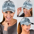  Personalized Name White Deer Hunting Classic Cap