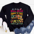 In My Dream World Fabric Is Free Quilting Makes You Thin Sewing T Shirt, Sewing gift, Sewing Lover cotton shirt for women