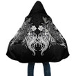 Beebuble Wolf And Viking White Black 3D All Over Printed Cloak NTN08092202