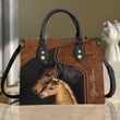 Beebuble Customized Name Horse Printed Leather Handbag PH