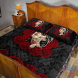 Beebuble Quilt bedding set love rose and skull PL