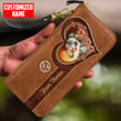 Beebuble Customized Name Horse Printed Leather Wallet TNA