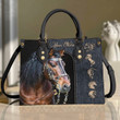 Beebuble Customized Name Horse Printed Leather Handbag PH