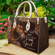 Beebuble Be Still And Know That I Am God Horse Printed Leather Handbag HN