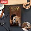 Beebuble Customized Name Horse Printed Leather Wallet MH