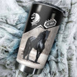 Beebuble Personalized Name Friesian Horse Stainless Steel Tumbler