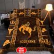 Beebuble Personalized Name Rodeo Bedding Set Bucking Horse Ver