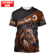 Beebuble Personalized Name Horse Combo Tshirt and Boardshorts