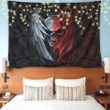Beebuble Gentle And Evil Skull Tapestry