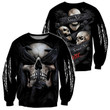 Beebuble Hear No Evil, See No Evil, Speak No Evil Skull Combo Sweater + Sweatpant