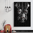 Beebuble Skull Poster Vertical D Printed