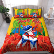 Beebuble Puerto Rico Pride Coqui Frog Maga Flower 3D Full Printed Bedding Set