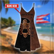 Beebuble Customize Name Sol Taino Puerto Rico Beach Dress