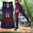 Puerto Rico Hollow Tanktop & Legging Outfit For Women TH20061201A-LEGGINGS-TQH-S-S-Vibe Cosy™