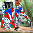 Puerto Rico Sol Taino Art Painting Combo Outfit QB06202004-Apparel-TQH-S-S-Vibe Cosy™