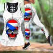 Puerto Rico Flag Skull Combo Outfit TH20061706-Apparel-TQH-S-S-Vibe Cosy™