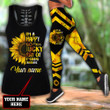 Beebuble Customize Name Hippie Combo Hollow Tank Top And Legging Outfit AM