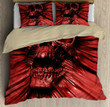Red Screaming Skull Bedding Set DQB07182008-TQH-BEDDING SETS-TQH-Twin-Vibe Cosy™