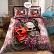 Beebuble Customize Name Skull Demon And Angel Bedding Set