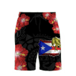 Beebuble Customize Name Puerto Rico Combo T-Shirt And Board Short SN.S