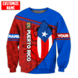 Beebuble Customize Name Puerto Rico Combo Sweater + Sweatpant