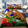 Beebuble Customize Name Couple Coqui Puerto Rico Bedding Set AM