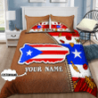 Beebuble Customize Name Loving Puerto Rico Bedding Set