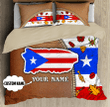 Beebuble Customize Name Loving Puerto Rico Bedding Set