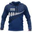 New Zealand Aotearoa Pullover Hoodie Blue HC - Amaze Style™-Apparel