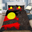 Aboriginal Flag and Circle Dot Pattern Bedding Set Tmarc Tee
