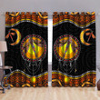 Tmarc Tee Aboriginal Sun and Moon Dragonfly Painting Art Curtain