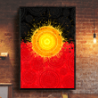 Aboriginal Flag Indigenous Sun Painting Art Poster Tmarc Tee