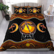 Tmarc Tee Aboriginal Sun and Moon Dragonfly Painting Art Bedding Set