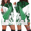 New Zealand Maori Fern Green Edition Hoodie Dress HC - Amaze Style™-Apparel