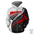 Aotearoa Zip Up Hoodie - Fiveth For Evermore BW HC1108 - Amaze Style™-Apparel