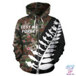 New Zealand Anzac Hoodie, Lest We Forget Remembrance Day Pullover Hoodie HC18801 - Amaze Style™-Apparel