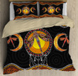 Tmarc Tee Aboriginal Sun and Moon Dragonfly Painting Art Bedding Set