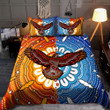 Tmarc Tee Eagle Aboriginal Indigenous Red And Blue Bedding Set