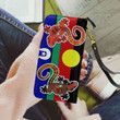 Aboriginal Naidoc Flag Lizard Couple Leather Wallet Tmarc Tee