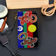 Aboriginal Naidoc Flag Lizard Couple Leather Wallet Tmarc Tee