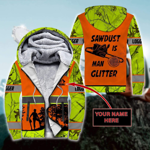 3D Chainsaw Logger Quotes Custom Name Unisex Shirts