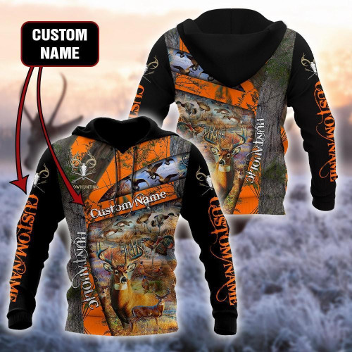 Hunting Deer Customize Name Unisex Shirts