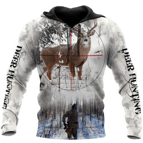 Hunting Deer Snow Camo Unisex Shirts