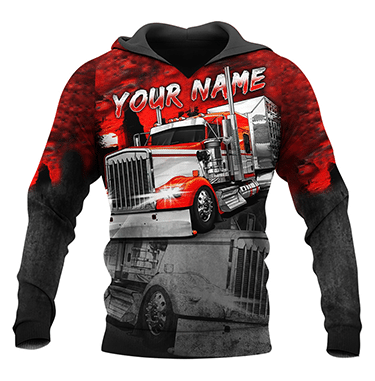 Premium Trucker Personalized Name 3D All Over Printed Unisex Shirts