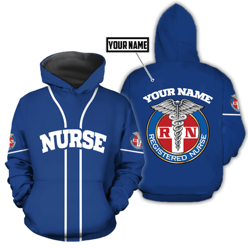 Premium Nurse Personalized Name 3D All Over Printed Unisex Shirts