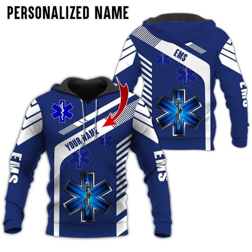 Premium EMS Personalized Name 3D All Over Printed Unisex Shirts