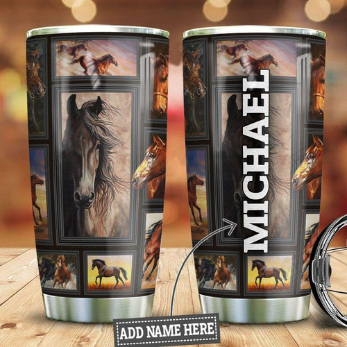 Personalized Horse Lover Stainless Steel Tumbler